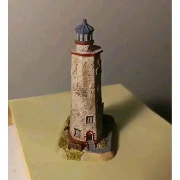 Vintage 2000 Lefton Bald Head Lighthouse Ornament 12871 With Sticker - Picture 5 of 9